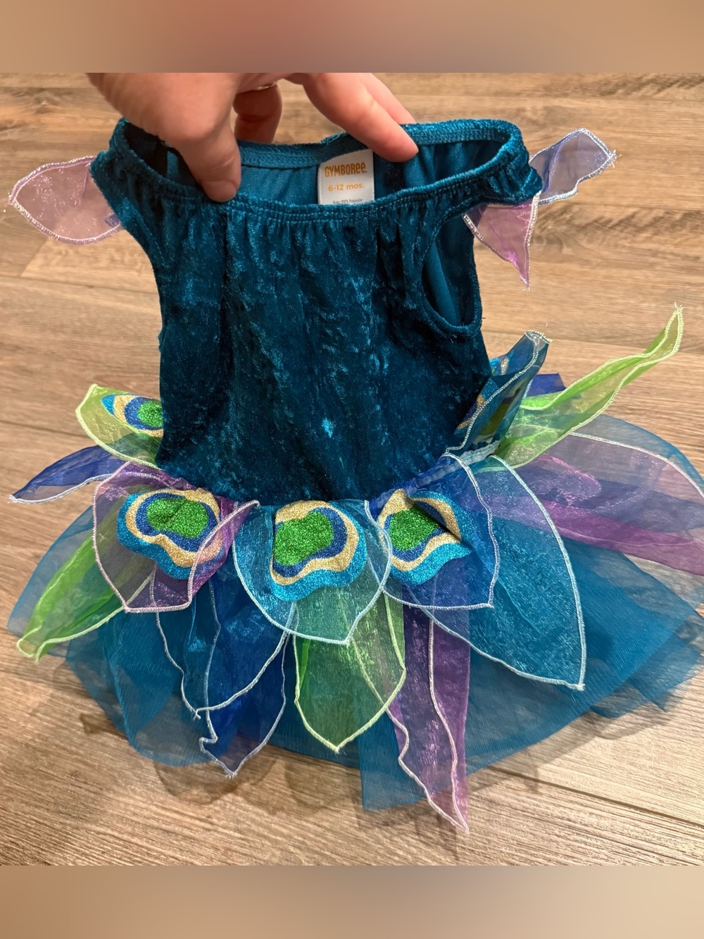 Gymboree Blue & Green Peacock Tulle Tutu Costume
